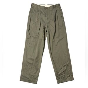 Farah Olive Chinos - Straight Leg Casual Pants